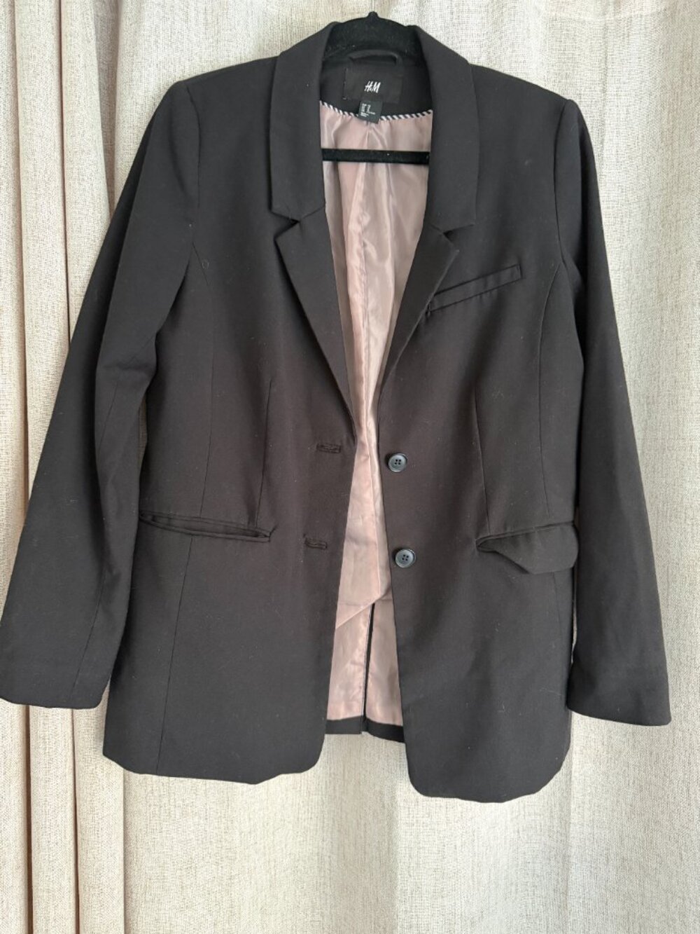 H&M Black Boyfriend Blazer - size 12